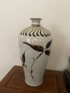 中国美術朝鮮 花瓶 花器 草花紋唐物
