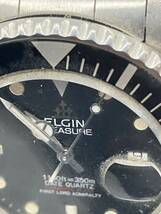 【E/0】ELGIN 1150ft=350m DATE QUARTZ FK-272 エルジン ※動作未確認_画像2