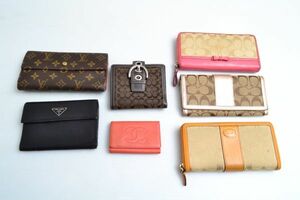 B645V15V　ブランド財布★まとめてセット★LOUIS VUITTON★PRADA★CHANEL★COACH★長財布★二つ折り★コレクション