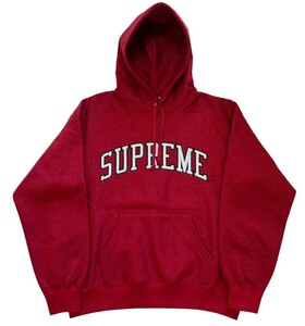 【新品】Supreme シュプリーム【Glitter Arc Hooded Sweatshirt】2023年春夏 23SS グリッター アーチロゴ プルオーバーパーカー Mサイズ