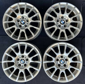 【希少品】BMW BBS E90 E91 純正 18インチ ホイール4本 8J/8.5J +34/37 PCD120 ハブ径約72.6 No.370