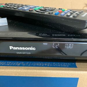 Panasonic パナソニック DMR-BRT220　HDD/DVD/ブルーレイ/ レコーダー　2012年製　リモコンあり　通電のみ確認済み