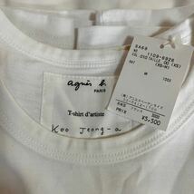 未使用タグ付きありagnes b. アニエスベー Tシャツ トップス 半袖 綿100％ コットン レディース 白 黒 まとめてブランド 長袖 古着 _画像2