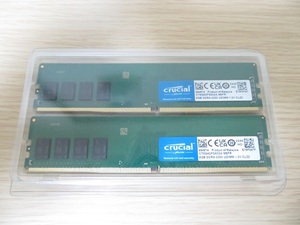 DDR4メモリ　CRUCIAL、CT2K8G4DFS832A　8GB×2