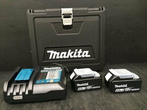 【未使用品】makita(マキタ) 18v6.0Ahバッテリ+充電器セット BL1860B/DC18RC/ITHDVTXNBWCY