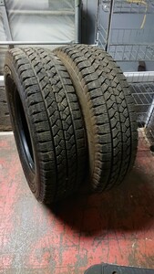 ブリヂストンVL1 スタッドレス 175R14 8PR バリ溝 9.5分山 2本 