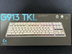 [傷あり]Logicool G ロジクール G ゲーミングキーボード テンキーレス ワイヤレス G913 TKL ホワイト 薄型 GLスイッチ タクタイル 日本