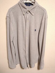 ラルフローレン　RALPH LAUREN　長袖ボタンダウンシャツ　グレー　M