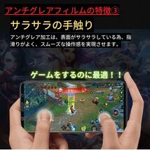 Galaxy A54 5G ブルーライトカット アンチグレア ガラスフィルム 強化ガラス フィルム 指紋認証非対応_画像5