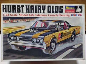 MONOGRAM 1/24 HURST HAIRY OLDS OLDSMOBIL 442 モノグラム ハースト ヘイリー オールズ オールズモービル 442 ツインエンジン 絶版 未組立