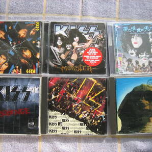 CD キッス名盤6枚セット Crazy Nights+Hot In The Shade+Revenge+Monster+Kiss Unplugged+夢の浮世に咲いてみな 中古品 KISSの画像1