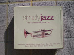 JAZZCD4枚ボックス　Simply Jazz　輸入盤・中古品　マイルスデイビス レスターヤング チャーリーパーカー MILESDAVIS STANGETZ