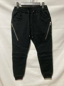 1PIU1UGUALE3 ORIGINAL HEAVY SWEAT BIKER PANTS オリジナルヘビースウェットバイカーリブパンツ　定価55,000+TAX