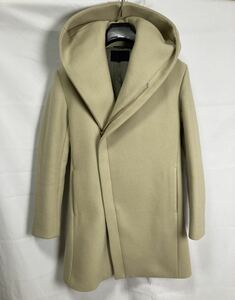 junhashimoto WRAP COAT メルトン ウール ラップコート ベージュ 定価108,000円