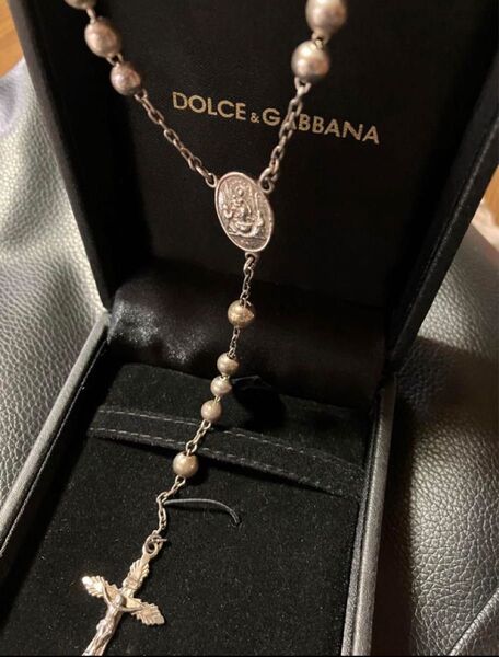 D&G ドルガバロザリオネックレス ボールチェーン箱有り