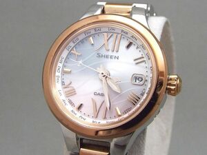 CASIO/カシオ SHEEN/シーン 電波ソーラー デイト レディース腕時計 SHW-1700 【W6582y】