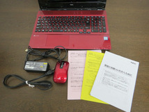 NEC ノートパソコン　NS350/GA クリスタルレッド　i3-7100U 2.4GHz 4GB 15.6インチ　フルHD Windows 10 ユーズド品 _画像4