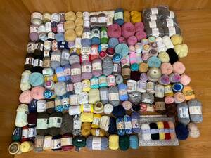 ★a-117　毛糸まとめて 約9.1kg 編み物 手芸 裁縫 ニット セーター 手編み ハンドメイド