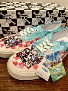 貴重！！VANS × ONE PIECE by 野性爆弾くっきー！オーセンティック ●バンズ　アナハイム AUTHENTIC 44 DX　USA バイク　チョッパー　旧車