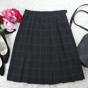 G4729*JUNKO SHIMADA Junko Shimada * check pattern * knee height * skirt * dark gray *9