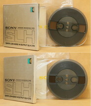 オープンリールテープ 7号 SONY 各種 14本 SLH-370 8本、SLH-550 1本、S7-180(550m) 3本 ほか_画像2