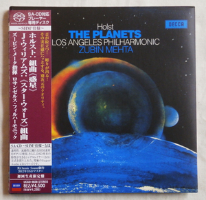 SACD SHM 仕様 シングルレイヤー ホルスト 組曲 惑星 等 メータ 指揮 Holst The Planets Mehta 紙ジャケ