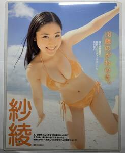 【厚手ラミネート加工】紗綾　水着　A4変サイズ　雑誌切り抜き ４ページ EX大衆２０１２年２月号【グラビア】-K9