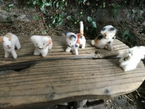 ★　【ジャンク品】　昭和レトロ　当時物　まとめて　犬　猫　動物　ミニチュア　人形　置物　ジオラマ　ヴィンテージ　アンティーク　玩具