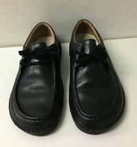 ◆BIRKENSTOCK ビルケンシュトック 42 パサデナ レザー シューズ 黒 サイズ27_画像1