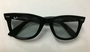 ◆RAYBAN レイバン RB2140-F 601/R5 52□22 150 1N WAYFARER ウェイファーラー 定番人気 薄グレー　レンズ 黒 サングラス