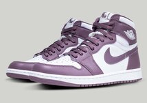 ◆国内正規 新品タグ付 Nike Air Jordan 1 Retro High OG Mauve ナイキ エアジョーダン1 レトロ ハイ OG モーブ US8.5 26.5cm DZ5485-105_画像1