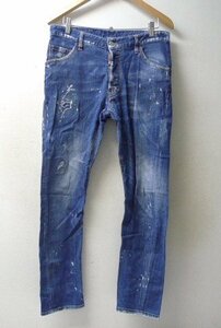 ◆ 国内正規 Dsquared2ディースクエアード リペア　スリム デニム パンツ S74LB0250 classic kenny thist jean サイズ46