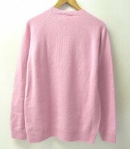 ◆SUNSPEL サンスペル 20aw CREW NECK JUMPER セータークルーネック ニット セーター ピンク系 サイズM 美品_画像3