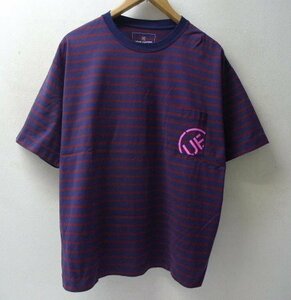 ◆uniform experiment ユニフォームエクスペリメント 22ss TAPERED POCKET TEE UE-220040 ボーダー Tシャツ ネイビー サイズ1 美品