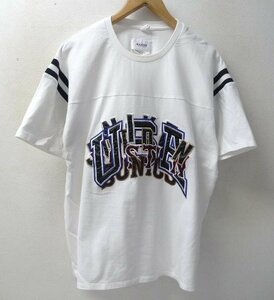 ◆doublet ダブレット CHAOS APPLIQUE T-SHIRT 刺繍デザイン Tシャツ　白 サイズM