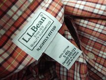 ◆L.L.Bean エルエルビーン グラフチェック BD ポケット付き シャツ オレンジ系 サイズS 美_画像4