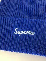 ◆ 国内正規　新品 タグ付き SUPREME シュプリーム Loose Gauge Beanie ルーズゲージ ビーニー ニットキャップ BLUE　ブルー_画像2