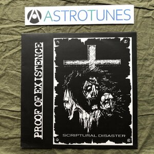傷なし美盤 良ジャケ 激レア 2003年スウェーデン盤 オリジナルリリース盤 Proof Of Existence LPレコード Scriptural Disaster Death Metal