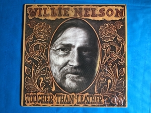 良盤 1983年 米国 本国盤 ウィリー・ネルソン Willie Nelson LPレコード テキサスの薔薇 Tougher Than Leather Grady Martin Jody Payne