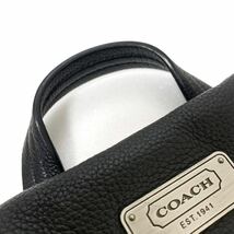 1円〜 美品 COACH コーチ メッセンジャーバッグ ショルダー ボディ メンズ 2way ブリーフケース ビジネスバッグ 書類鞄 ブラック 黒 レザー_画像8