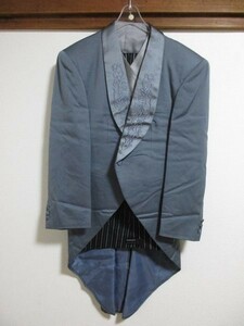  tailcoat 3 point set gray ABMmo- person g tuxedo Mai pcs costume new .