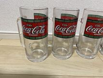 Coca Cola コカコーラ　ジョッキ レトロ グラス 5個セット新品！　居酒屋等に！_画像2