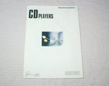【カタログ】1989(平成1)年◆marantz CD PLAYERS CD-99DR CD-95 CD-80 CD-60 CD-50 LHH1000(PHILIPS)◆マランツ/CDプレーヤー/デッキ_画像1