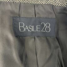 BASILE 28 バジーレベントット　カシミヤジャケット テーラードジャケット シングルジャケット ヘリンボーン柄 ウール60% カシミヤ40% 42_画像5