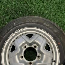 AE94-311 《夏タイヤ ほぼ未走行》ブリジストン DUELER HIT 684 175/80R16 91Q 【1本】5J 5穴 139.7 +20 109mm ジムニー_画像7