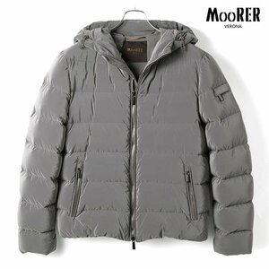 ◆【MOORER(ムーレー)/秋冬/撥水ナイロンポリエステルダブルジップフーデッドダウンブルゾン(ALEX-OS) ※訳あり】[mor2350101-44]