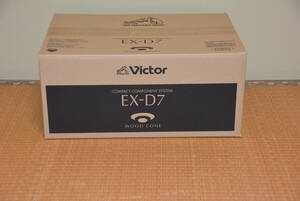 Victor ビクター コンパクトコンポーネントシステム EX-D7 未開封未使用品♪型ワイヤレス インテリアオーディオ ウッドコーン