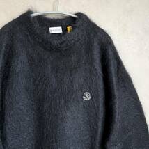 【新品未使用タグ付き】MONCLER モンクレール フラグメント FRGMT HIROSHI FUJIWARA モヘアセーター ニット XL ブラック G209U9C00003M1133_画像3