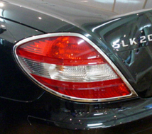 メルセデス ベンツ メッキ テールライト テールランプ リング R171 SLK200 SLK280 SLK350 SLK55 SLKクラス ガーニッシュ_画像2