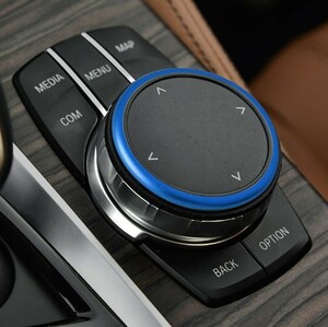 デザイン性UP♪ BMW iDrive コマンド ダイヤル リング 青 G32 623d 630i 640i グランツーリスモ Mスポーツ 6シリーズ